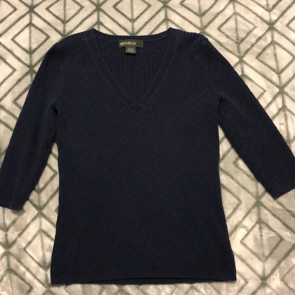 Navy Blue Eddie Bauer Sweater
